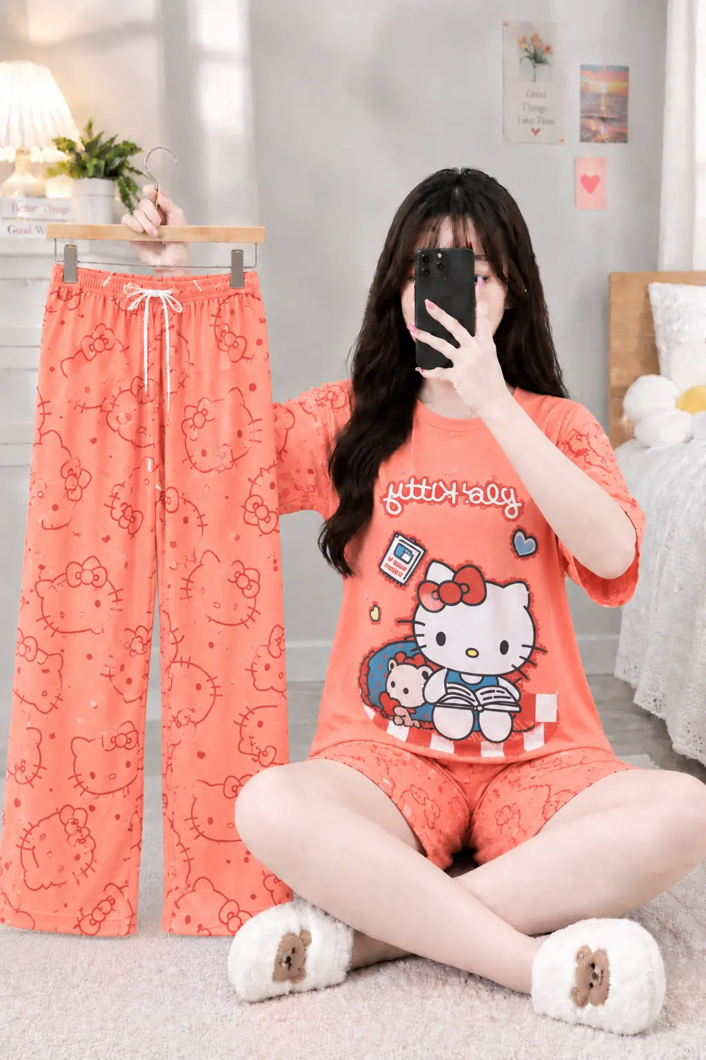 3 Piece Hello Kitty Imported Nightwear Set