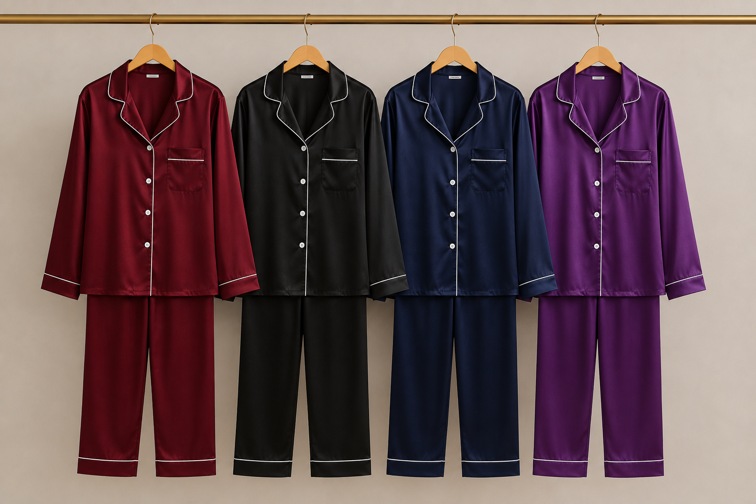 Women's Premium Satin Pajama Set