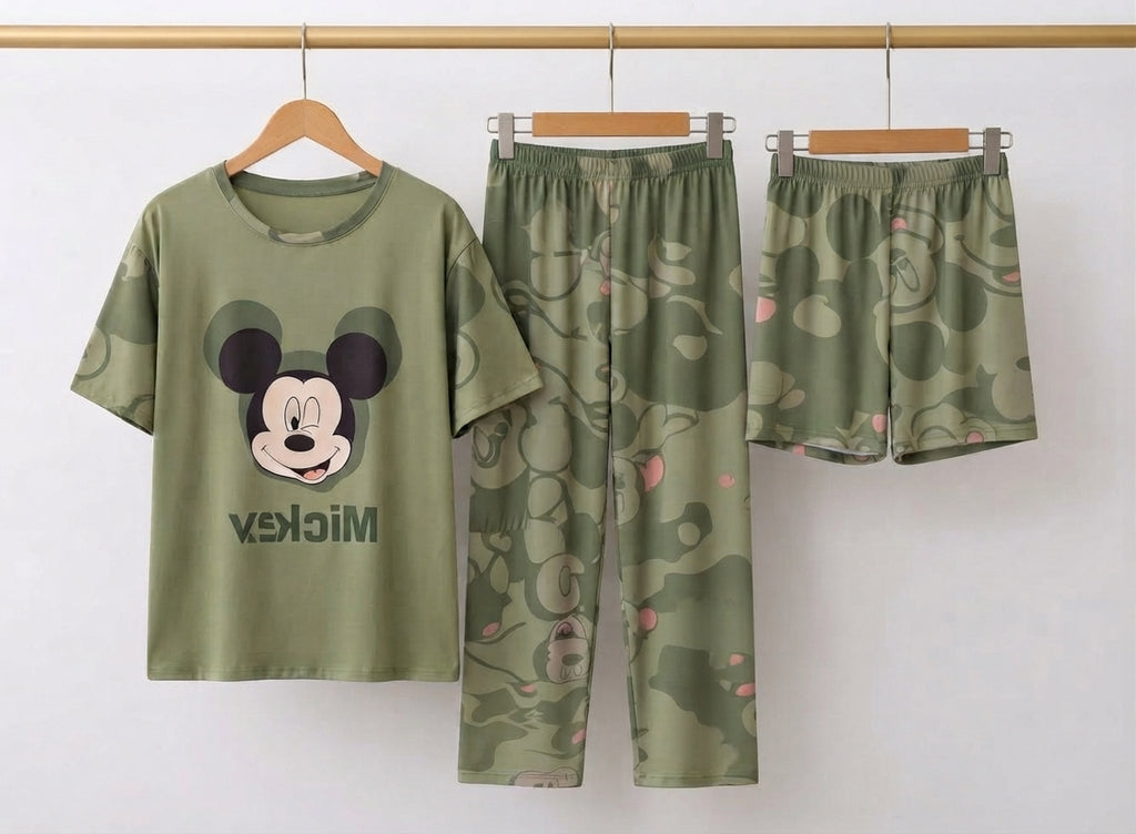 3 Piece Mickey Mouse Imported Nightwear Set