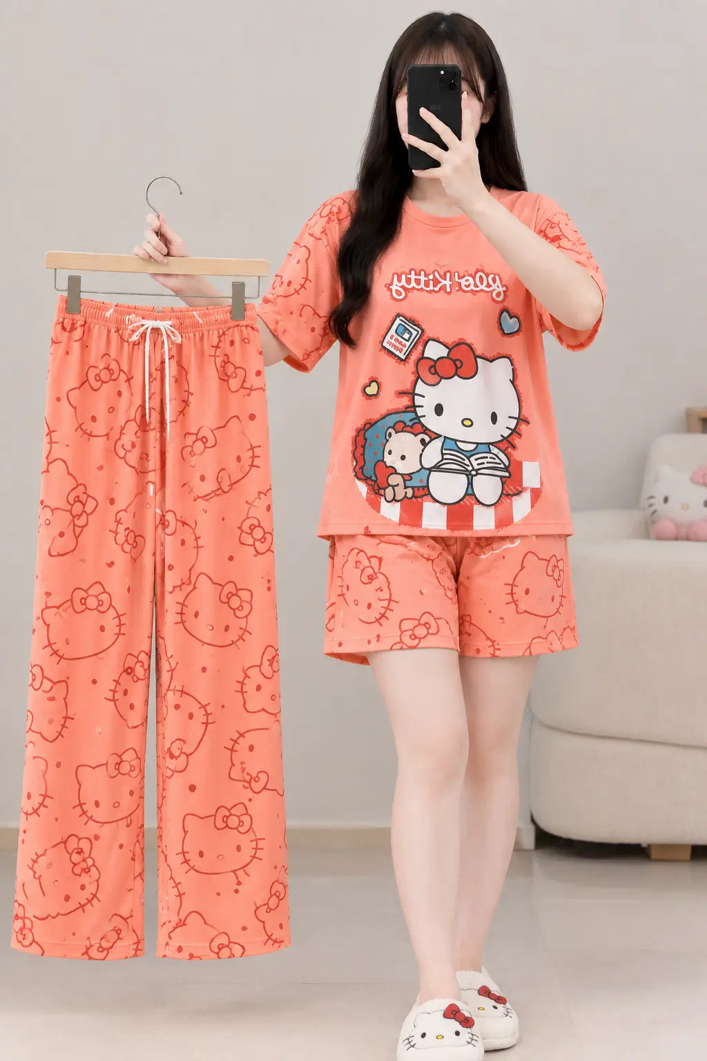 3 Piece Hello Kitty Imported Nightwear Set