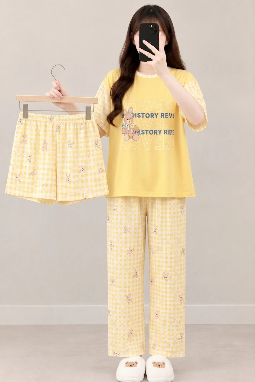 3 Piece History Imported Nightwear Set