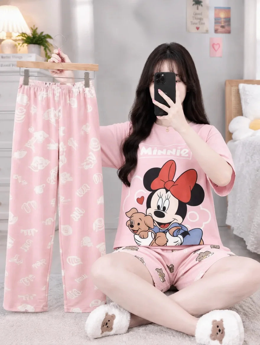3 Piece Minnie Mouse Imported Nightwear Set