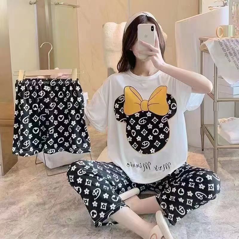 3 Piece Miss Mickey Imported Nightwear Set