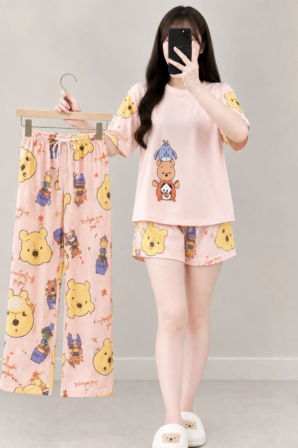 3 Piece Pooh Bear Imported Nightwear Set