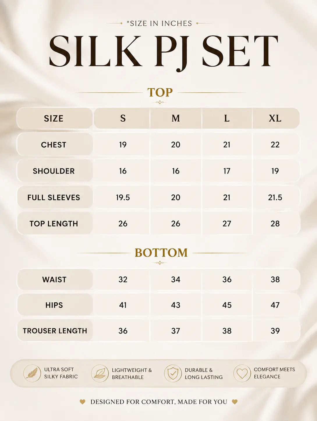 Couple’s Premium Silk 5 Piece Pajama Set