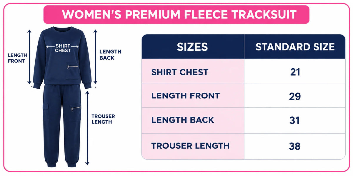 Women’s Premium Fleece Tracksuit - Black