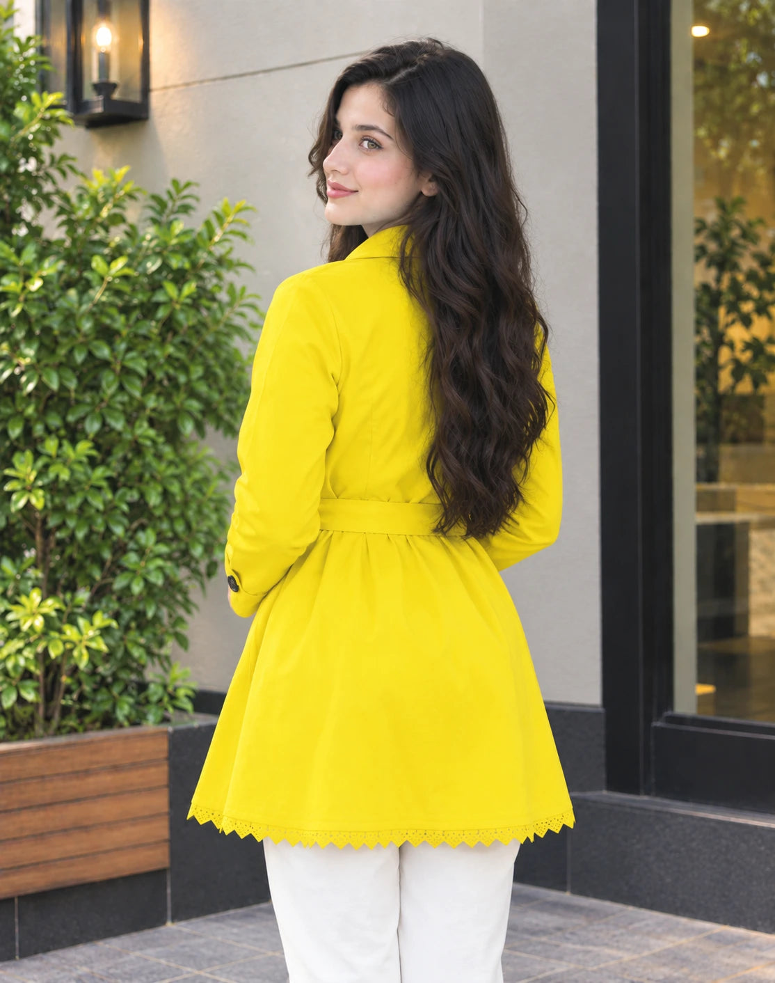 Women's Premium Trench Fleece Coat