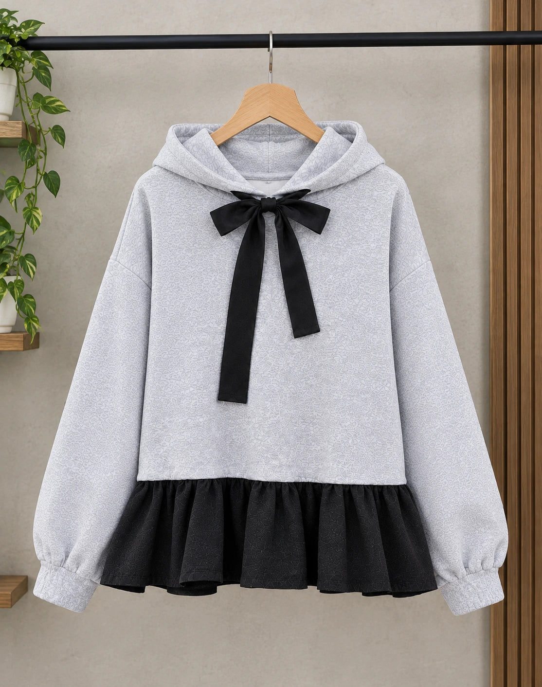 Women Frill Hoodie