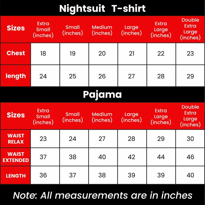 Valentine Printed Night Suit